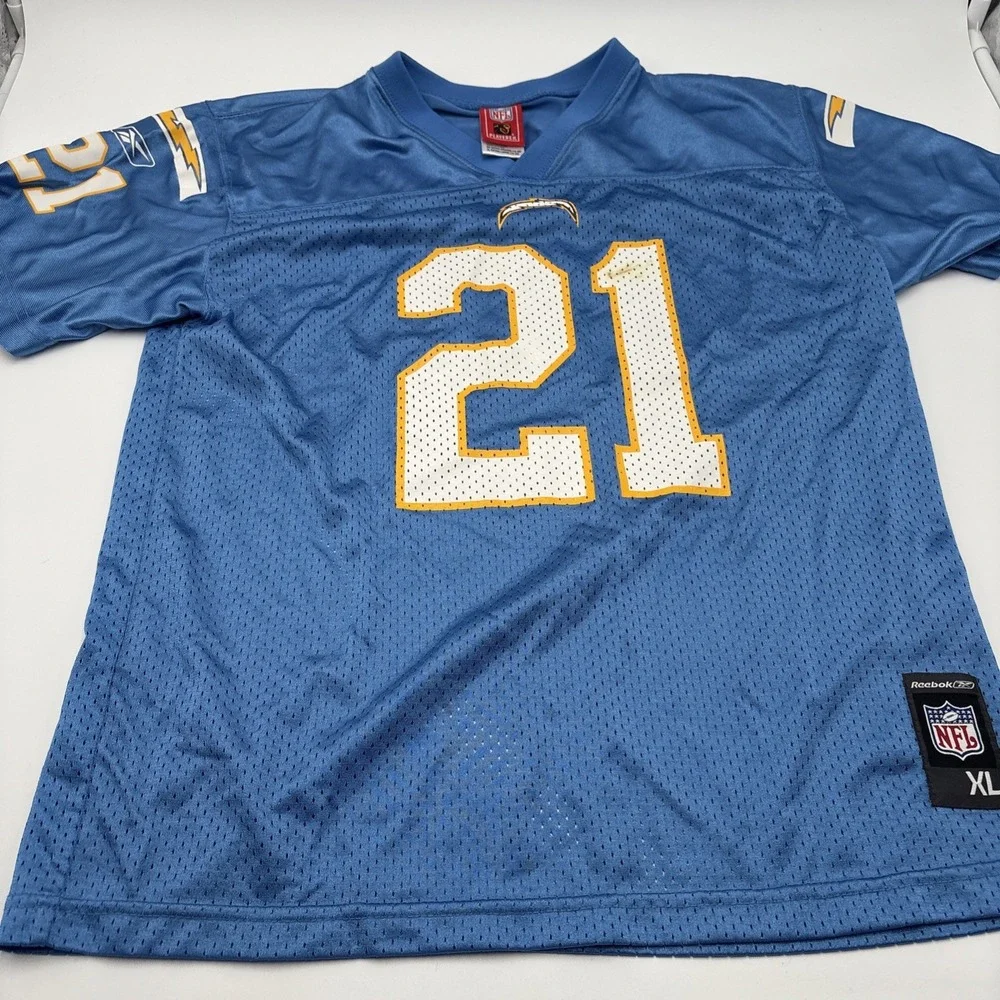 LA Chargers Ladanian Tomlinson Jersey 21 Powder Blue XL Reebok NFL‎ Players Mesh